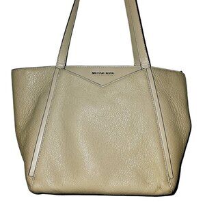 Michael Kors Women's Large Whitney Leather Top-Handle Bag Tote